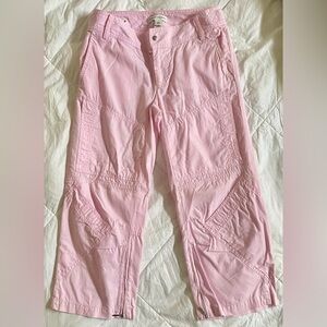 Banana Republic light pink cropped cargo pants